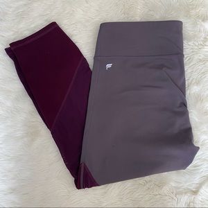 Fabletics PowerHold Colorblock Capri Leggings Lg